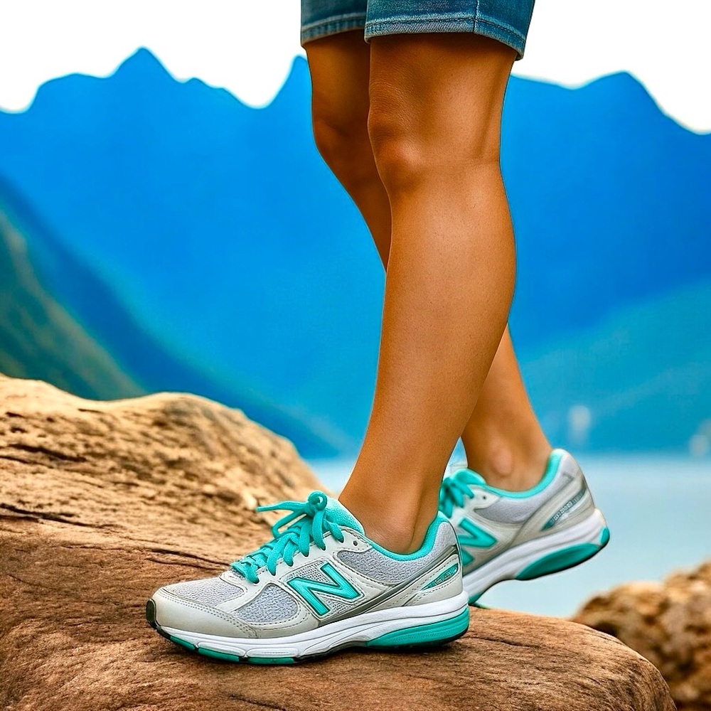 New Balance 1540 v3 Walking Sneakers Gray Turquoise